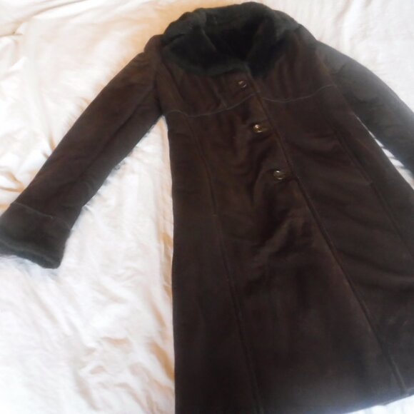 Larry Lavine Womens brown Winter coat Jacket womens Size X Small Pre Owned - Picture 12 of 14